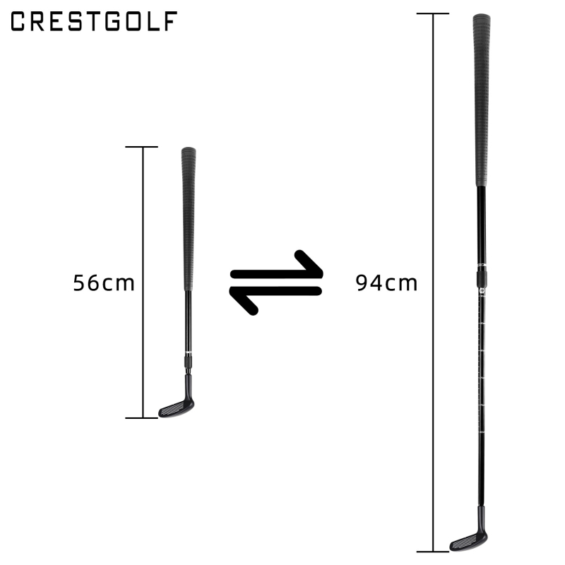 Golfi teleskoopkepp, golfi kahepoolne lõikamine, tsingisulamist putter, liivakast, kaevamisvarras, sissetõmmatav klubi