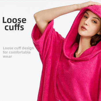 Mikropluošto rankšluostis, chalatas, suaugusiųjų sugeriantis chalatas, nešiojamas gobtuvas, vonios rankšluostis, maudymosi, nardymo, šilto paplūdimio rankšluosčio