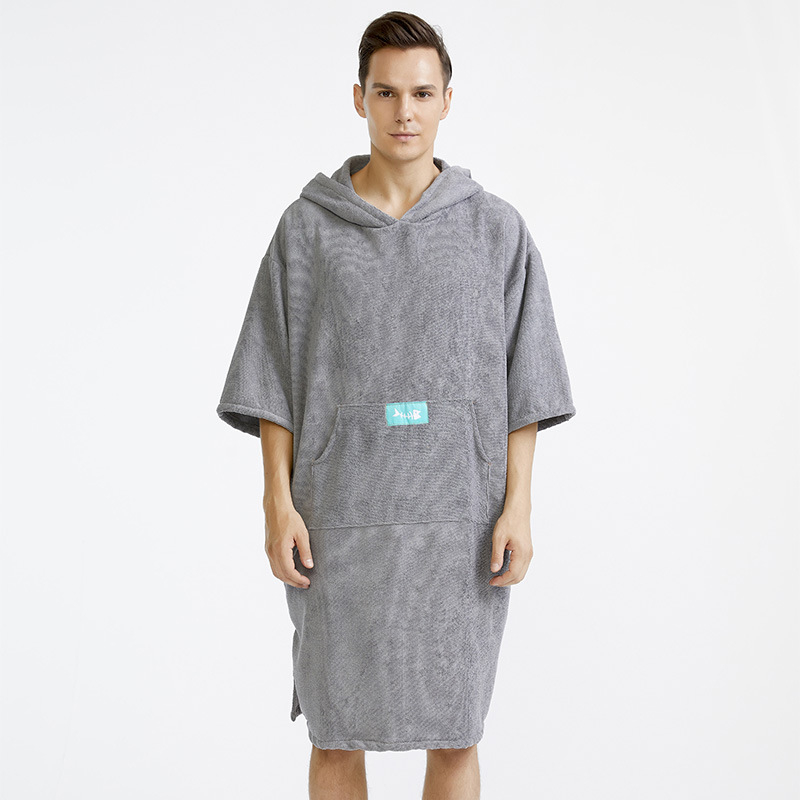 Mikropluošto rankšluostis, chalatas, suaugusiųjų sugeriantis chalatas, nešiojamas gobtuvas, vonios rankšluostis, maudymosi, nardymo, šilto paplūdimio rankšluosčio