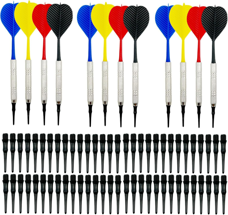Безопасна мека игла за стрелички, мека гумена глава, летяща стандартна машина за стрелички, електронни аксесоари за стрелички, 12 костюма