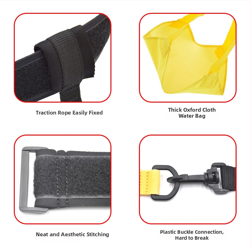 Регулируем чадър за плуване, съпротивление при сцепление и съпротивление, за деца и възрастни, фрийстайл, подводно съпротивление, оборудване за тренировки за издръжливост и плуване