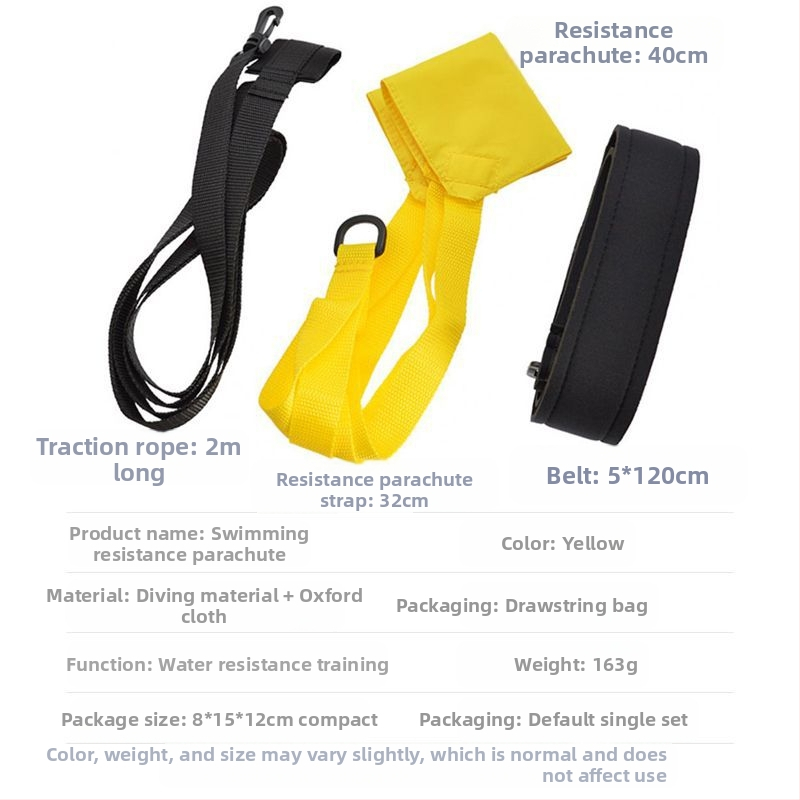 Regulējams peldēšanas vilces pretestības lietussargs bērniem pieaugušajiem ar brīvā stila zemūdens pretestības izturības treniņu peldēšanas aprīkojumu