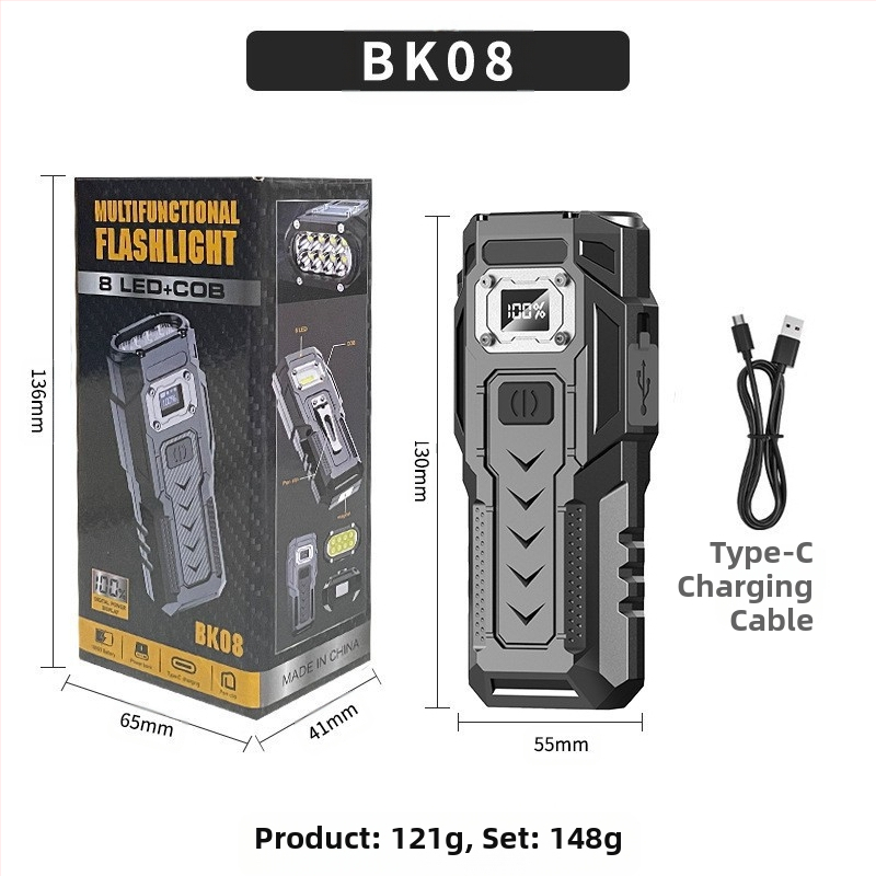 Naujas tarpvalstybinis daugiafunkcis magnetinis stiprus LED žibintuvėlis lauko avarinio apšvietimo įkrovimo lobių automobilių remonto darbo lempai