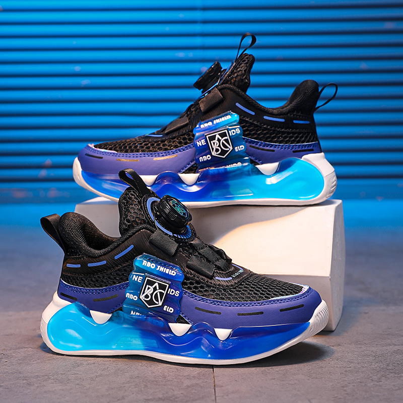 Meeste kingad võrgust kingad võrgust pinnaga hingavad suvised uued laste spordijalatsid keskmisele ja suurele lapsele õõnsad meeste isakingad