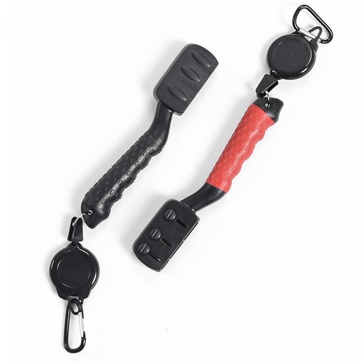 Gamintojo naujas golfo lazdų valymo šepetys, dvipusis daugiafunkcis nešiojamas šepetys su traukimo žiedu, golfo aksesuarams