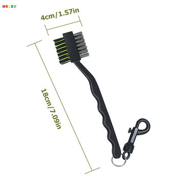 Εργαλείο καθαρισμού κεφαλής βούρτσας καθαρισμού μπαστουνιών γκολφ, βούρτσα διπλής όψης τριών χρήσεων, αξεσουάρ βούρτσας καθαρισμού μπαστουνιών γκολφ