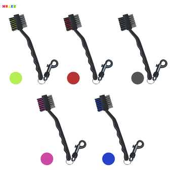 Εργαλείο καθαρισμού κεφαλής βούρτσας καθαρισμού μπαστουνιών γκολφ, βούρτσα διπλής όψης τριών χρήσεων, αξεσουάρ βούρτσας καθαρισμού μπαστουνιών γκολφ