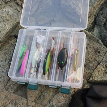 Кутия за двойна стръв Luya 20(27)× 17 × 4.5 см Кутия за стръв Luya, кутия за риболовни принадлежности, кутия за аксесоари на едро