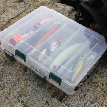 Кутия за двойна стръв Luya 20(27)× 17 × 4.5 см Кутия за стръв Luya, кутия за риболовни принадлежности, кутия за аксесоари на едро