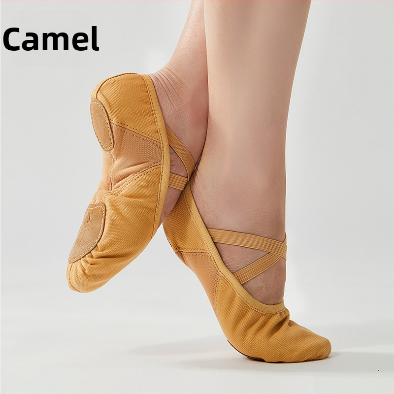 Танцови обувки с мека подметка, детски обувки за упражнения, платнени шивашки, йога, обувки за възрастни, балетни обувки, външна търговия