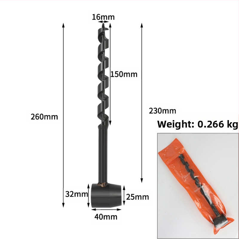 Piiriülene laos olev õues kasutatav ellujäämispuur süsinikterasest käsitsi keerdpuur käsitsi puidutöötlemise mulgustuspuur