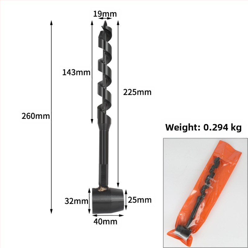 Piiriülene laos olev õues kasutatav ellujäämispuur süsinikterasest käsitsi keerdpuur käsitsi puidutöötlemise mulgustuspuur