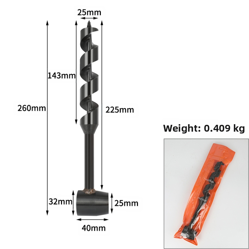 Piiriülene laos olev õues kasutatav ellujäämispuur süsinikterasest käsitsi keerdpuur käsitsi puidutöötlemise mulgustuspuur