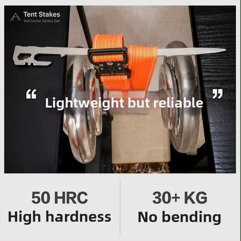 Нови неръждаеми стоманени пирони за заземяване на едро, ултралеки, дебели пирони за заземяване, алпинизъм, къмпинг, пясък, ветроустойчиви пирони