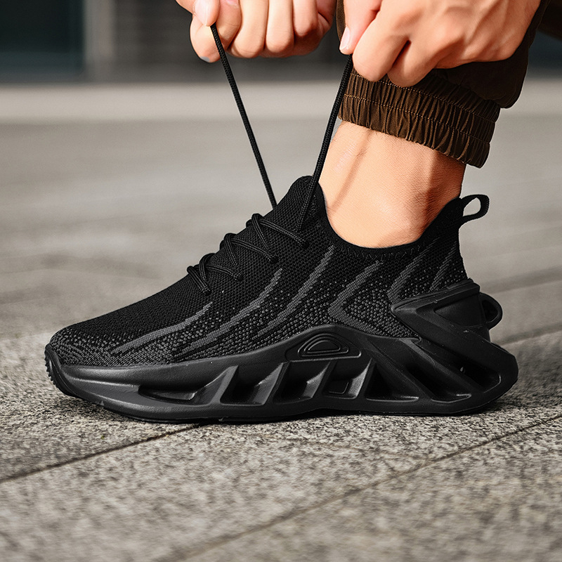 Vyriški sportbačiai, kvėpuojantys, austi tinkleliai, suvarstomi, minkštas padas, lengvi, ūgį didinantys, laisvalaikio bėgimo bateliai, neslystantys, sportbačiai poroms