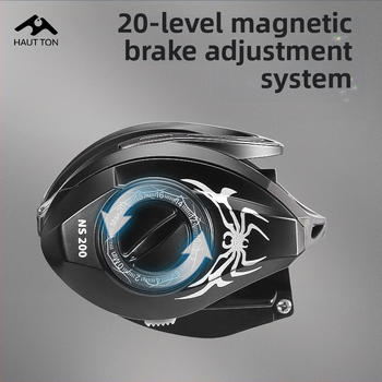 Колело Hao Dun Black Thunder Strong Water Drop, Light Thunder Heavy Thunder, Universal, 7KG, спирачна сила, единичен рокер, 51 Luya, риболовно колело
