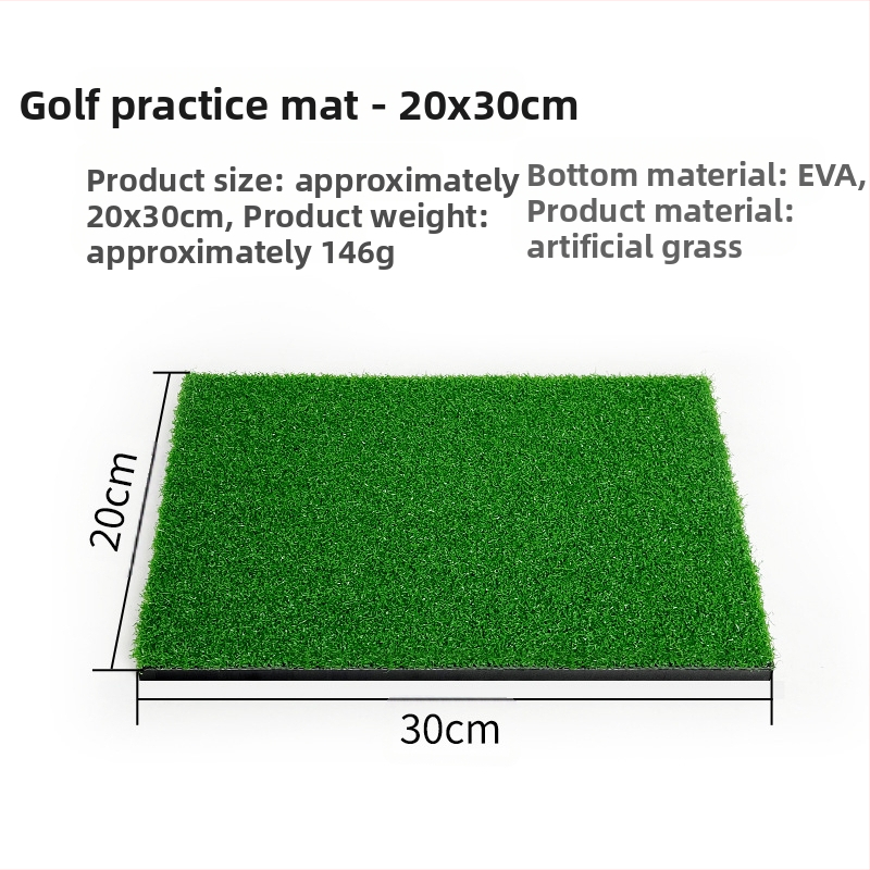 Gyárilag közvetlen golfgyakorló ütőmatrac hordozható kültéri vágóhinta edző golf háromfű ütőmatrac