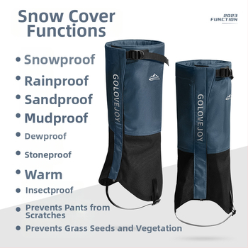 Χειμερινό κάλυμμα παπουτσιών για υπαίθριες δραστηριότητες, επαγγελματικό ανδρικό και γυναικείο, για σκι και αναρρίχηση, χιονοκάλυψη, αδιάβροχο, αναπνεύσιμο, ζεστό κολάν με επένδυση από φλις