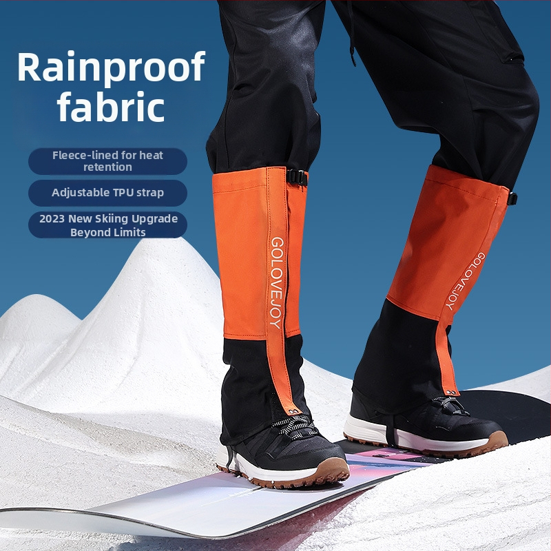 Talvised professionaalsed meeste ja naiste suusaronimisjalatsite katted, lumekate, veekindlad, hingavad, soojad, fliisvoodriga säärised, jalakatted