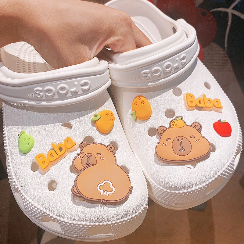 [2024. aasta uus stiil] Lõbus Crocsi kingalillest koomiksimänguasi, oakujuline isetegemise kingakaunistus, eemaldatav kingapannal