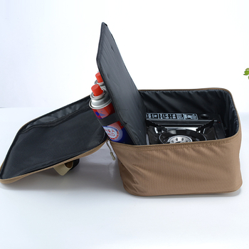 Kültéri kemping kézitáska grillező eszközök tárolódoboz hordozható kempingtáska 600D Oxford szövet tárolótáska