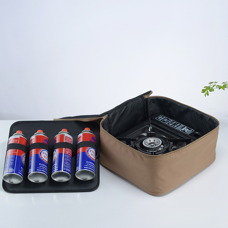 Kültéri kemping kézitáska grillező eszközök tárolódoboz hordozható kempingtáska 600D Oxford szövet tárolótáska