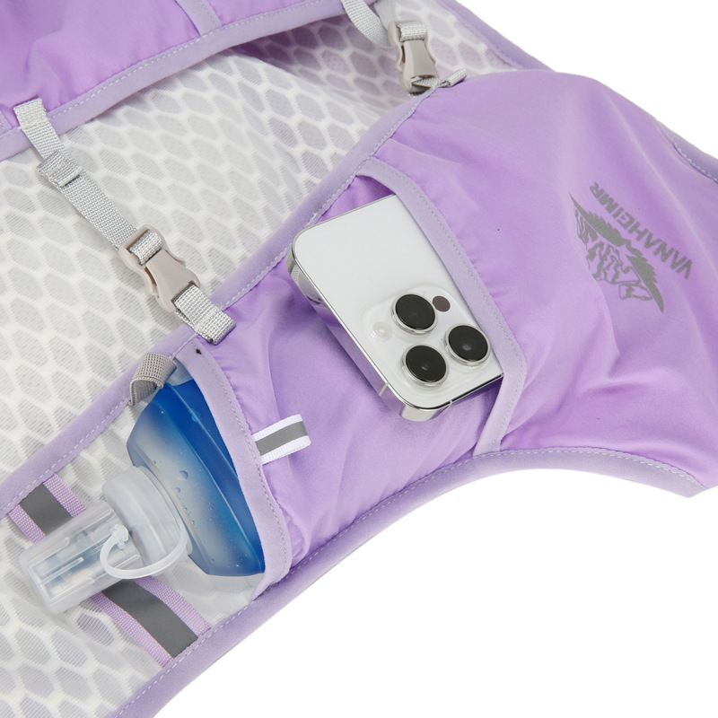 Sportos kültéri mellényes hátizsák, légáteresztő, könnyű, vízlepergető kerékpáros táska, kültéri terepfutó maratoni futóhátizsák