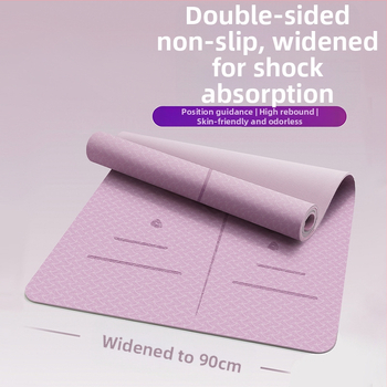 Ειδικό χαλάκι γιόγκα Zhenle για κορίτσια, αντιολισθητικό, παχύρρευστο και φαρδύ, αθλητικό, χορευτικό, ηχομονωτικό, απορροφητικό κραδασμών, χαλάκι δαπέδου γυμναστικής