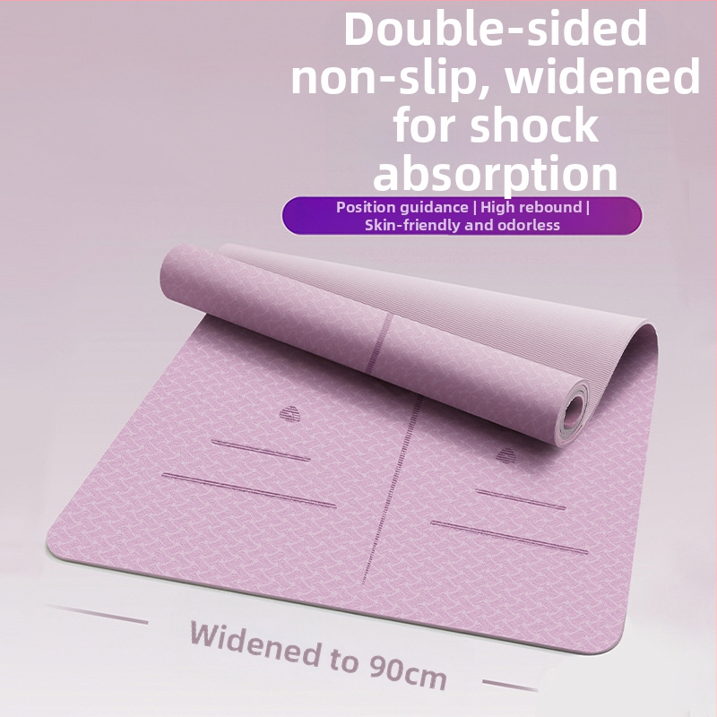 Специална постелка за йога за момичета Zhenle, неплъзгаща се, удебелена и разширена, за спортни танци, звукоизолираща, амортизираща, фитнес постелка