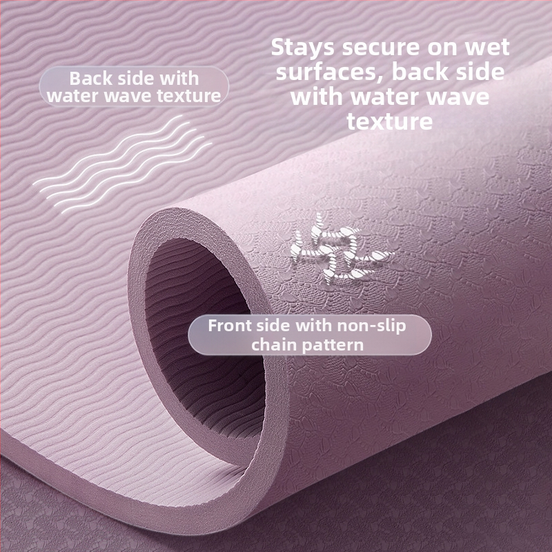 Специална постелка за йога за момичета Zhenle, неплъзгаща се, удебелена и разширена, за спортни танци, звукоизолираща, амортизираща, фитнес постелка