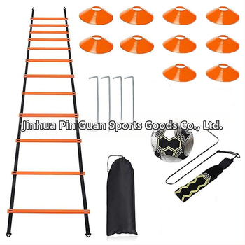 Ποδόσφαιρο προπόνησης Agile Ladder με λογότυπο δίσκου, μαλακή ομπρέλα αντίστασης, στολή προπόνησης για άλματα, ευέλικτη σκάλα με σχοινί, στολή προπόνησης