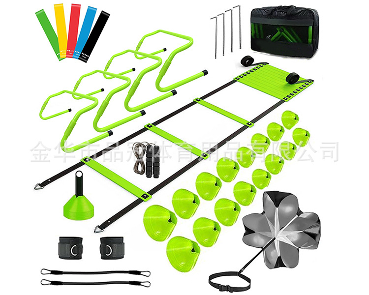 Futballedzés Agilis létra Logó Tárcsás ellenállás Esernyő Puha ruha Ugrórács Agilis létra Kötéllétra Edzőruha