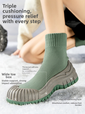 Goren Shark kültéri túrázáshoz, szélálló, gyapjúbéléssel, vastagított, meleg tapadású, csúszásmentes, hómászáshoz, vízálló, terepfutó túracipő