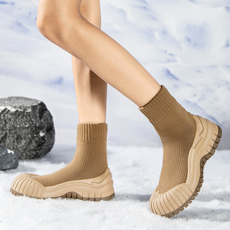 Goren Shark kültéri túrázáshoz, szélálló, gyapjúbéléssel, vastagított, meleg tapadású, csúszásmentes, hómászáshoz, vízálló, terepfutó túracipő