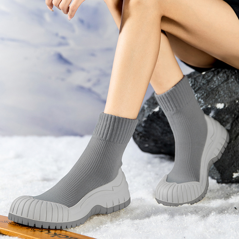 Goren Shark kültéri túrázáshoz, szélálló, gyapjúbéléssel, vastagított, meleg tapadású, csúszásmentes, hómászáshoz, vízálló, terepfutó túracipő