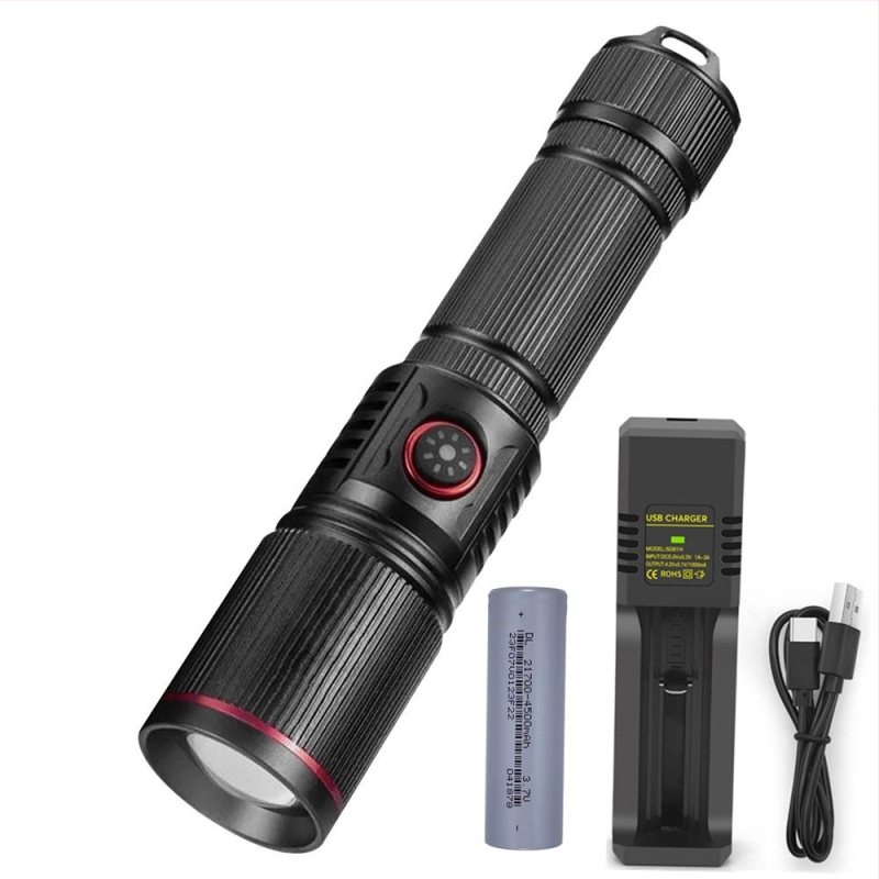 LED vízálló teleszkópos zoom 5W infravörös zseblámpa 850nm kültéri töltőfény 940nmDIY zseblámpa 21700