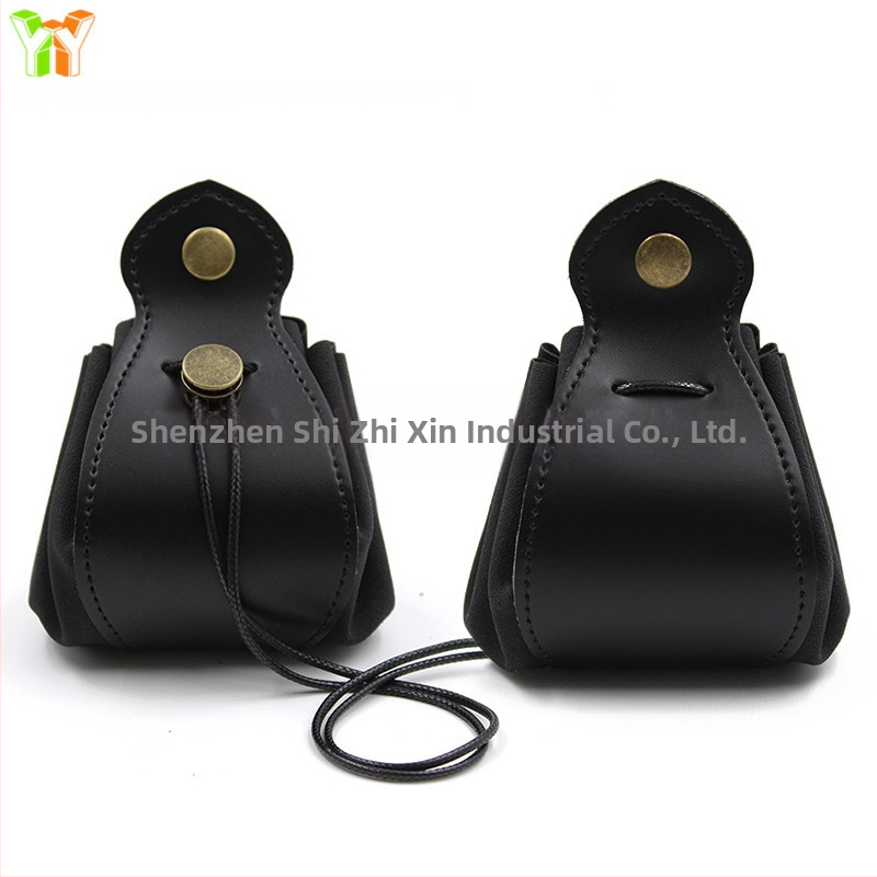 Antik tárolótáska, játék dobókocka táska, ékszertároló táska, kontrasztos bőr dobókocka táska