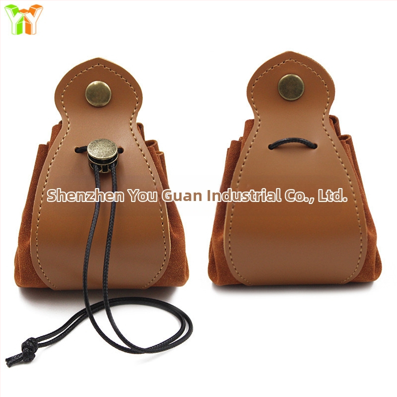 Antik tárolótáska, játék dobókocka táska, ékszertároló táska, kontrasztos bőr dobókocka táska