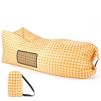 Възглавница за мързелив надуваем диван, преносим външен плажен въздушен диван, съвпадащ цвят, мързелив спален чувал, легло на едро, производител на едро