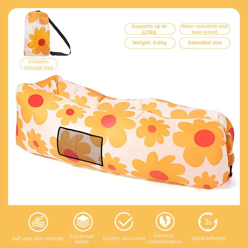 Възглавница за мързелив надуваем диван, преносим външен плажен въздушен диван, съвпадащ цвят, мързелив спален чувал, легло на едро, производител на едро