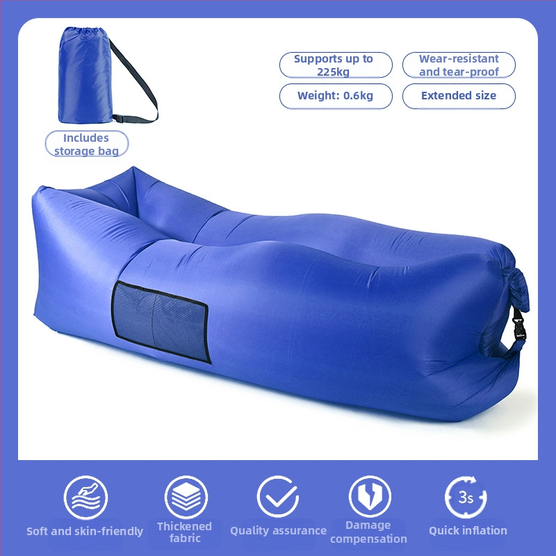 Възглавница за мързелив надуваем диван, преносим външен плажен въздушен диван, съвпадащ цвят, мързелив спален чувал, легло на едро, производител на едро