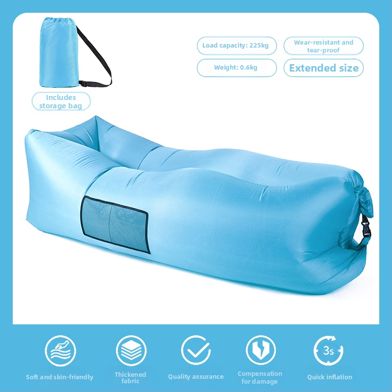 Възглавница за мързелив надуваем диван, преносим външен плажен въздушен диван, съвпадащ цвят, мързелив спален чувал, легло на едро, производител на едро