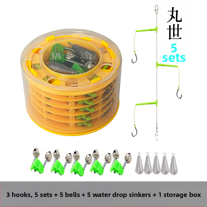 Vânătoare nou anti-înfășurare șir cârlig set de pescuit set mare tijă tijă Isekin manșon Maru World cârlig special pentru pescuit maritim