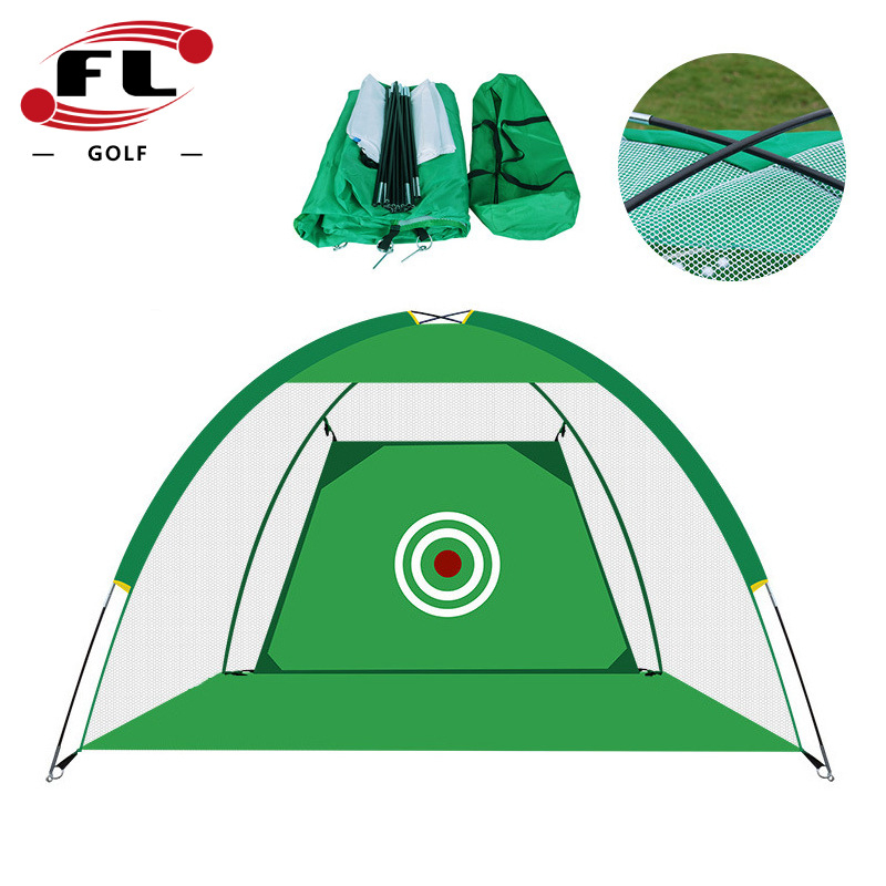 Gyárilag közvetlen szállítású hinta edző hintaháló ütőketrec levehető, kényelmes beltéri golf gyakorlóháló