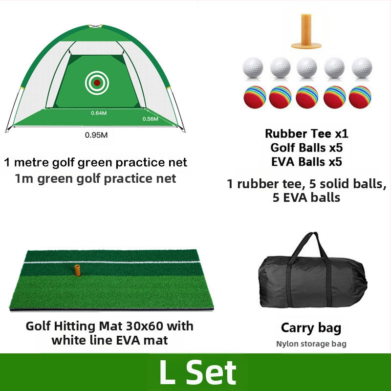 Gyárilag közvetlen szállítású hinta edző hintaháló ütőketrec levehető, kényelmes beltéri golf gyakorlóháló