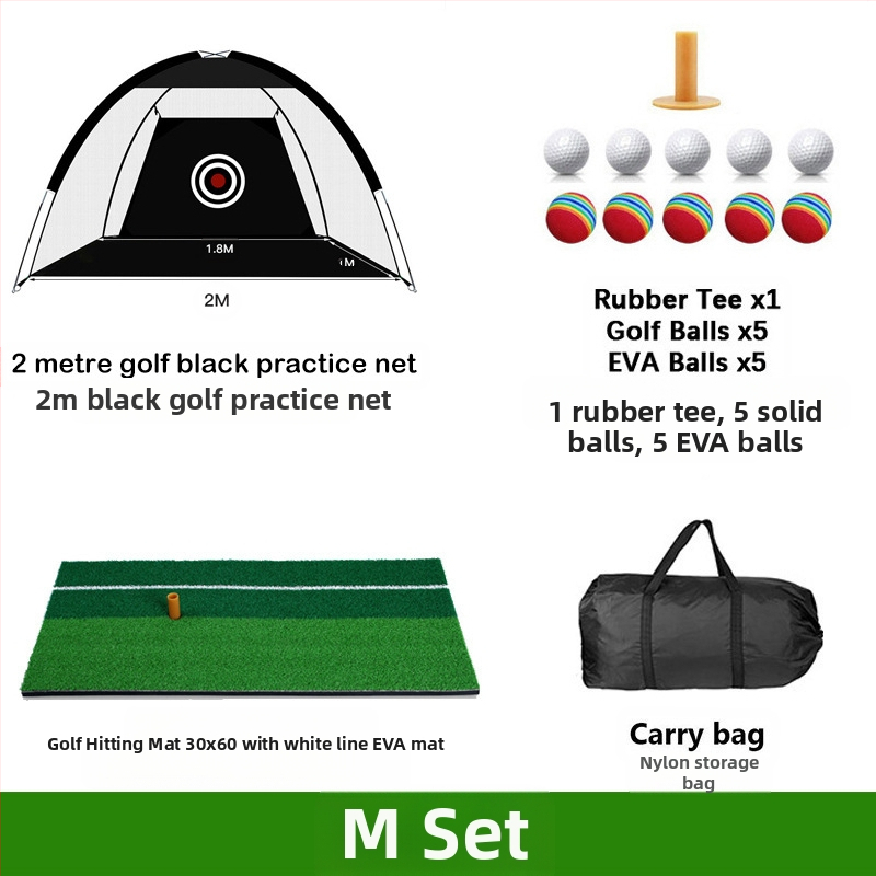 Gyárilag közvetlen szállítású hinta edző hintaháló ütőketrec levehető, kényelmes beltéri golf gyakorlóháló