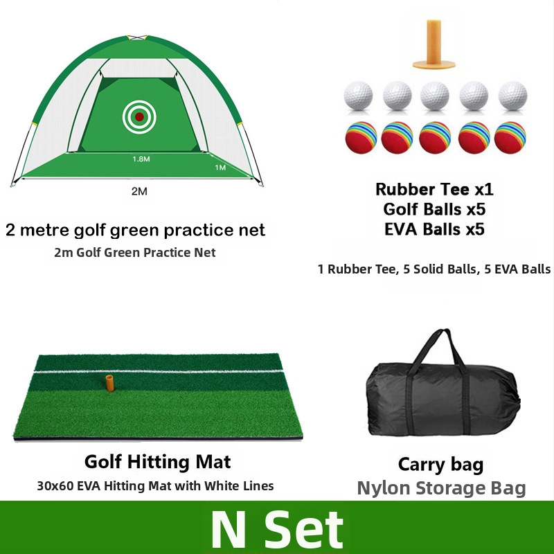 Gyárilag közvetlen szállítású hinta edző hintaháló ütőketrec levehető, kényelmes beltéri golf gyakorlóháló