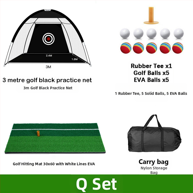 Gyárilag közvetlen szállítású hinta edző hintaháló ütőketrec levehető, kényelmes beltéri golf gyakorlóháló