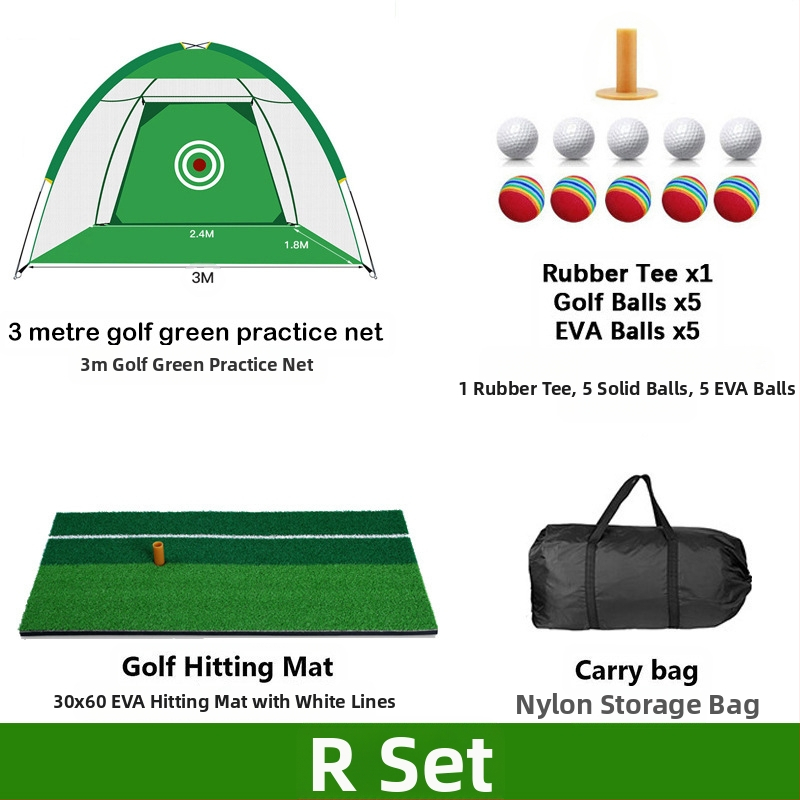 Gyárilag közvetlen szállítású hinta edző hintaháló ütőketrec levehető, kényelmes beltéri golf gyakorlóháló