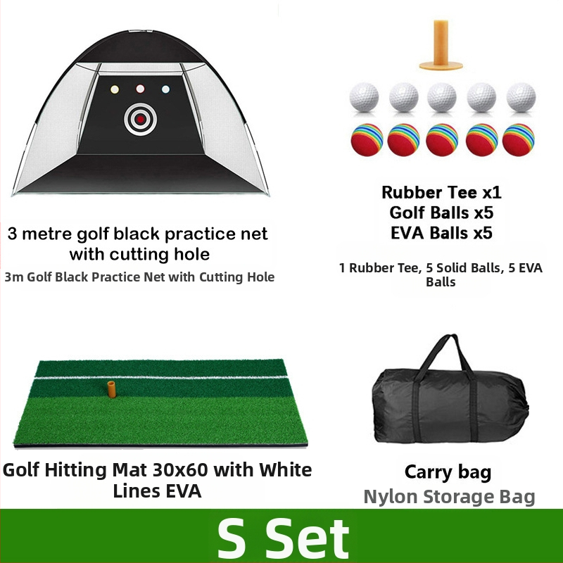 Gyárilag közvetlen szállítású hinta edző hintaháló ütőketrec levehető, kényelmes beltéri golf gyakorlóháló